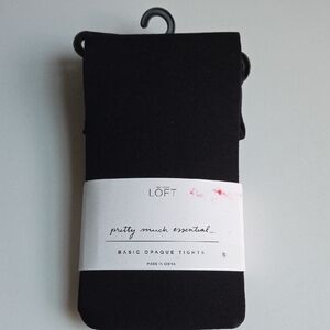 Loft Black Basic Opaque Tights